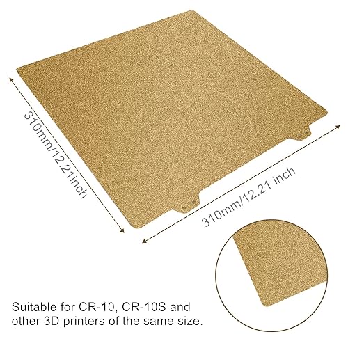 Miniatura 4 de Hoja PEI texturizada de doble cara, placa de impresión de piezas de impresora 3D, superficie PEI esmerilada de 12.205 x 12.205 in para impresoras