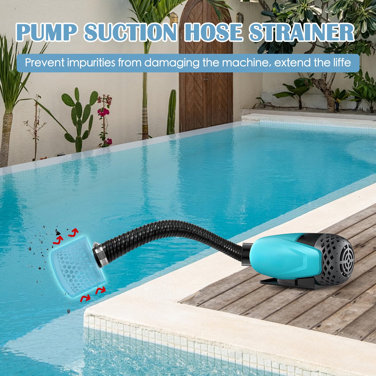 Round Hole Suction Strainer Filter, Hose Water Pump Inlet Strainer, Carbon Plated Steel Basket Water Suction Filter Npt Thread, Remove Reduces Debris,Trash, Solids Entering Pump — Amazon image 4