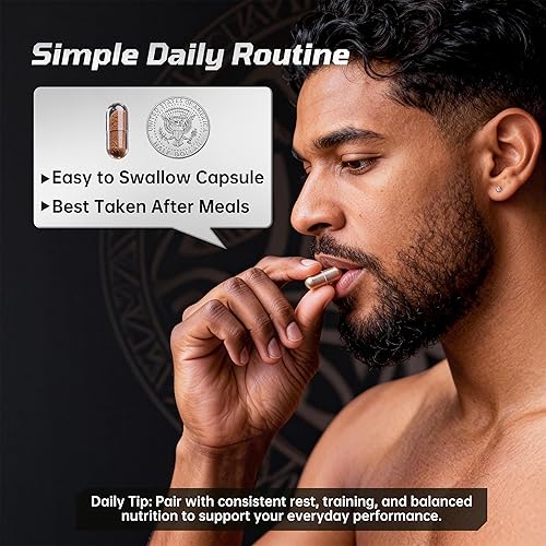 Miniatura 8 de Suplemento de apoyo de testosterona - Complejo de energía y rendimiento a base de hierbas