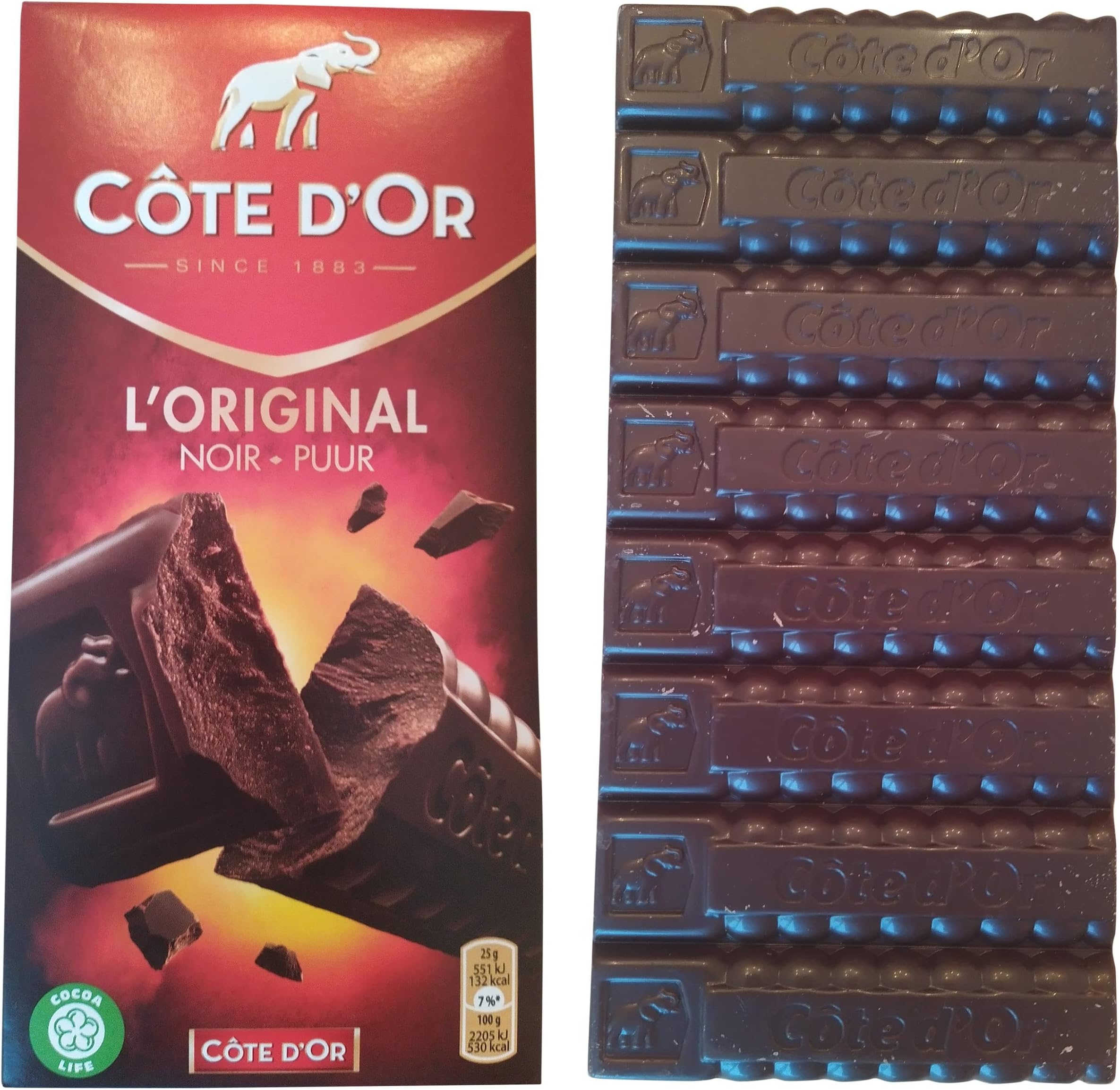Cote d’Or Chocolate Dark Chocolate | Cote d Or Chocolate from Belgium | Belgian Dark Chocolate from Cote dOr | 7.05 Ounce Total