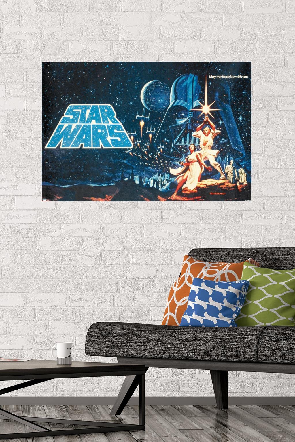 Amazon.com: Star Wars: A New Hope - Póster de pared horizontal, 34