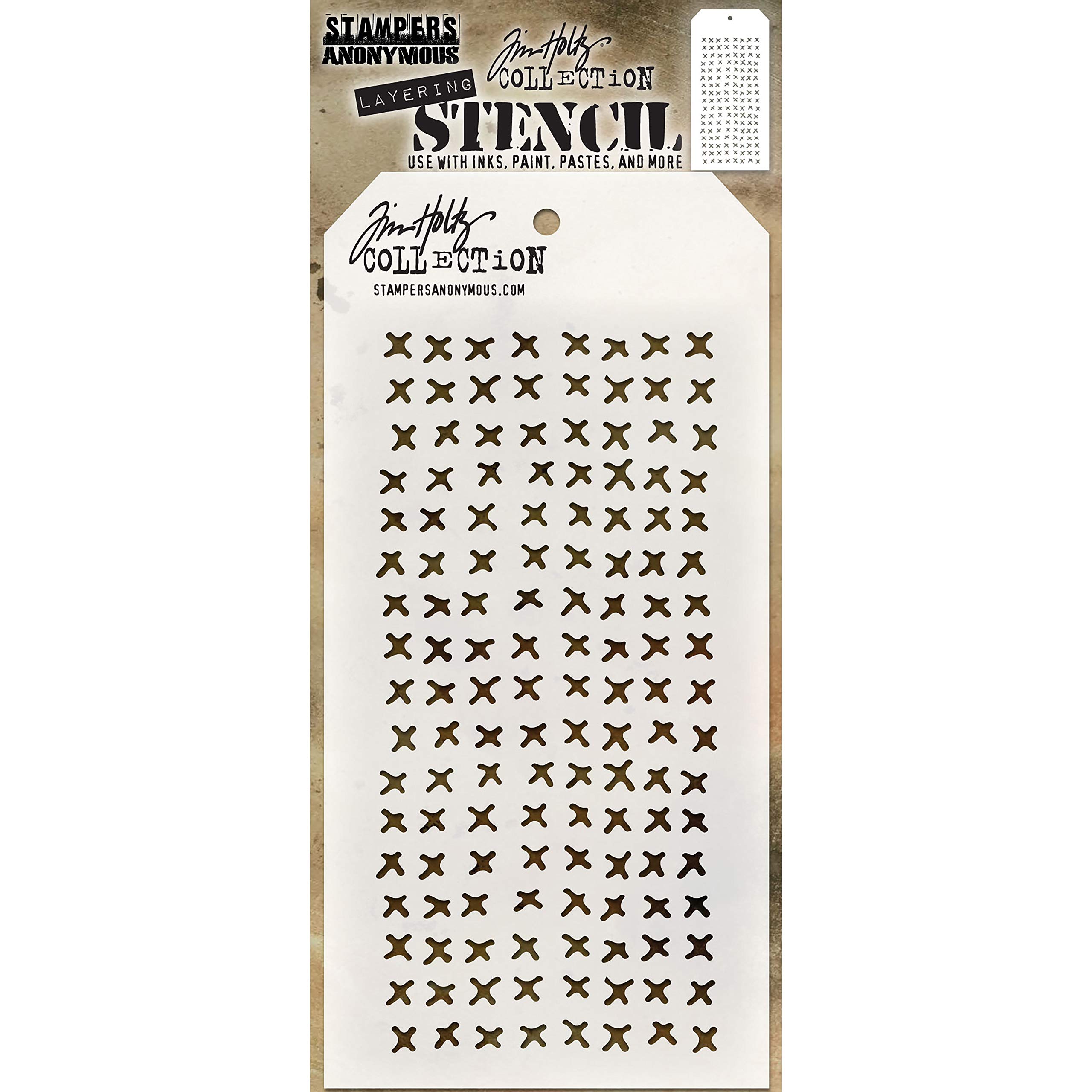 Tim Holtz - Stampers Anon Layered Stencil Stitched, One Size