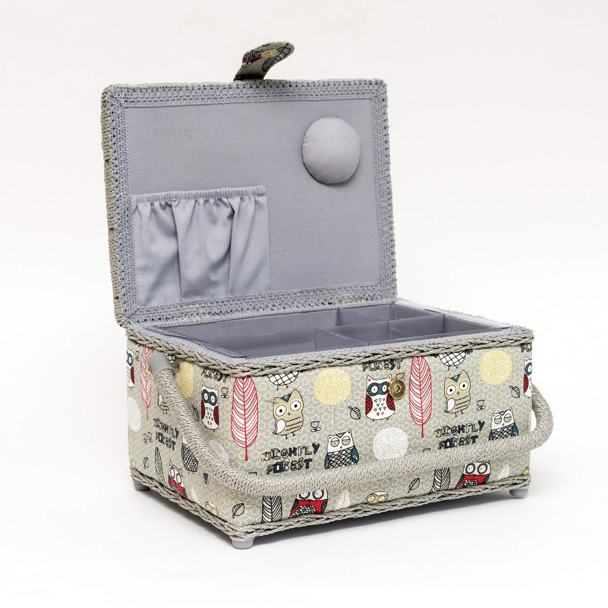 KORBOND Très grand panier multicolore Creations, motif hibou