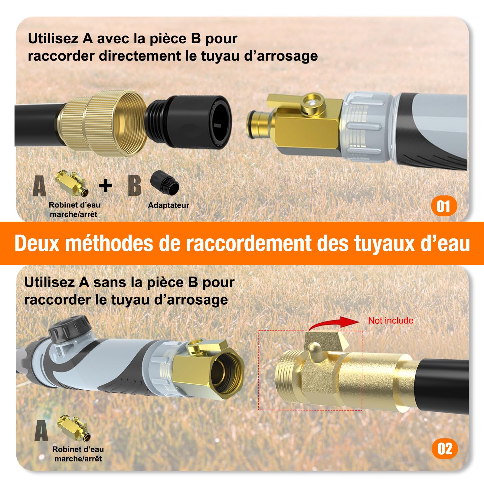 LAANPOLE Brosse Lavage Voiture 3,6m, Brosse Nettoyage Voiture avec Poils Doux 30cm Et Distributeur De Savon, Balai Nettoyage Voiture avec Perche Télescopique pour Camping-Car, Camion, Bateau, Orange