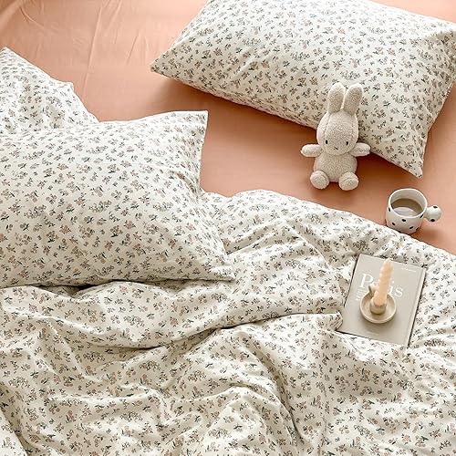 Vista 392 de Linda funda de edredón de fresa, tamaño individual XL, suave, 100% algodón, juego de ropa de cama de fresa rosa, ligero, funda de edredón para niños