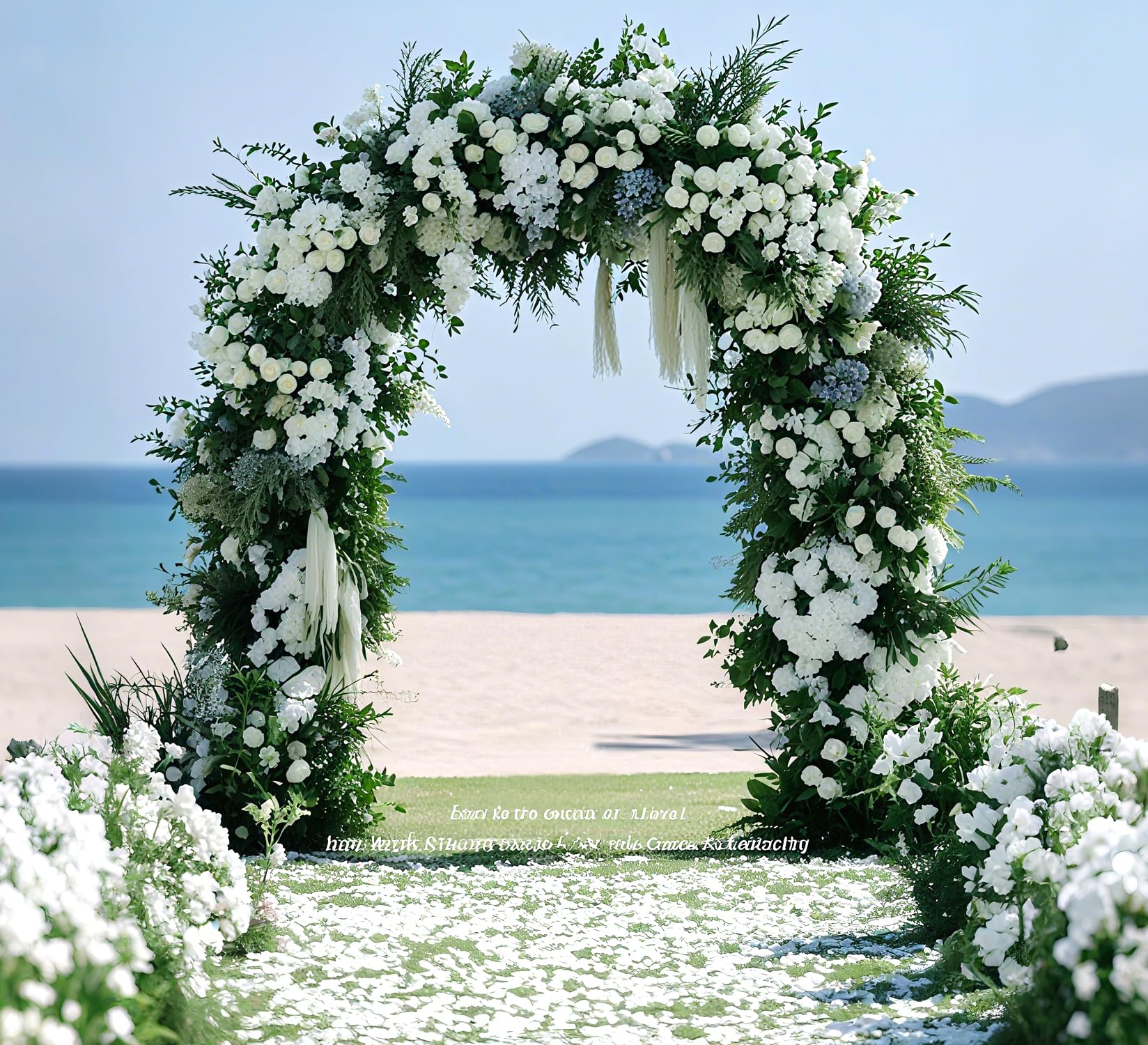 Metall Hochzeitsbogen, Halten bis zu 5kg, Hintergrundständer Stand | 2.8X2.4 m Traubogen Hochzeit für Geburtstag Party Braut Baby Dusche Zeremonie Hochzeitstag Dekoration