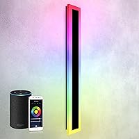 Vista 48 de ASD Lámpara LED de montaje en pared de 18 pulgadas de largo, aplique lineal para exteriores e interiores 3CCT, regulable, impermeable