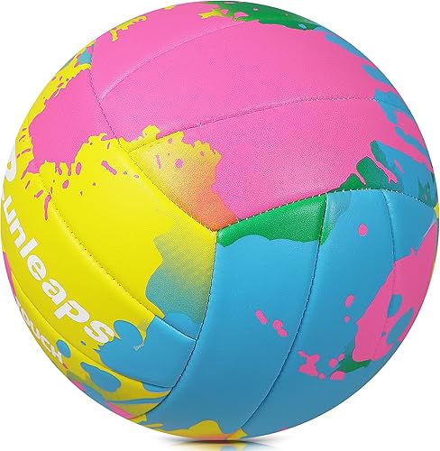 Miniatura 5 de Pelota de voleibol de playa, tamaño oficial 5, suave, impermeable, para deportes de arena, pelota de poliuretano para interiores, exteriores,