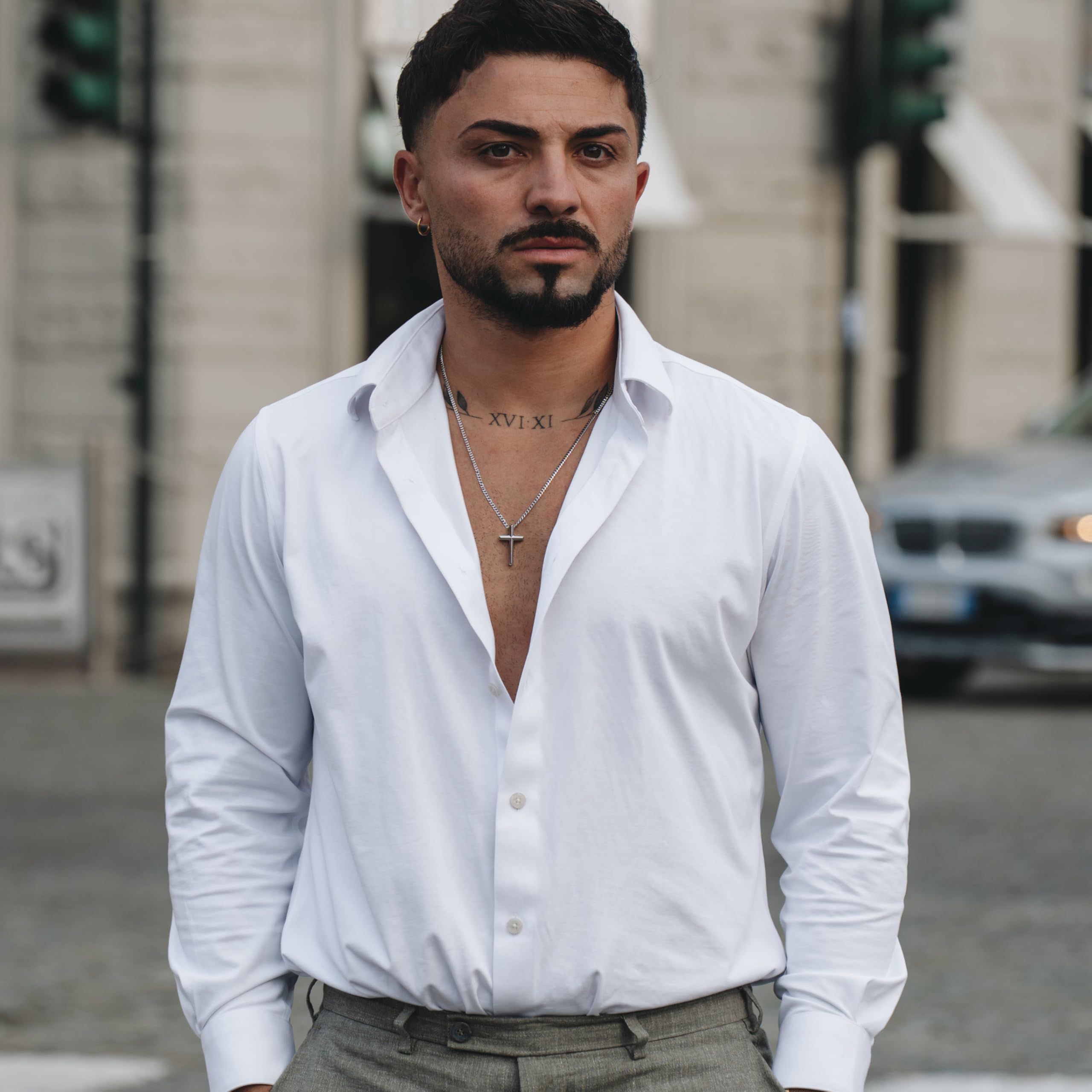 SERASAR Collar Hombre Premium [Loyal] | Acero Quirúrgico Inoxidable 316L | Impermeable | Cadena Cubana | Cierre Seguro | Tres Colores | Incluye Caja de Joyería