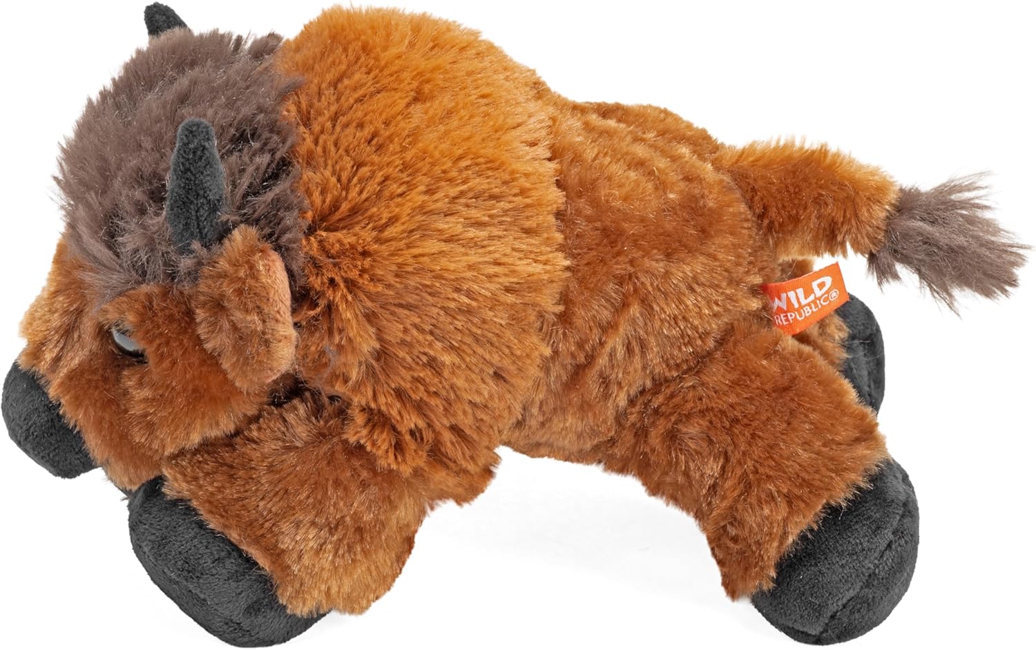 Wild Republic Bison Plush, Stuffed Animal, Plush Toy, Gifts for Kids, Hug’Ems 7"