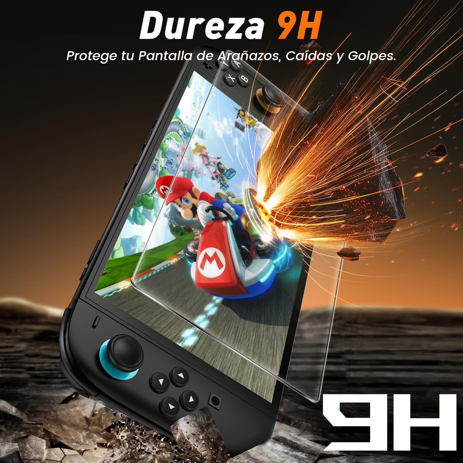 daydayup 4 piezas Protector de Pantalla Compatible con Nintendo Switch 2 con [Marco de alineación] .Cristal Templado Antiarañazos para Switch 2, Película Protectora para Switch 2 (7.9")