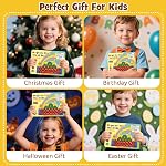 Mini Magnetic Tiles for Kids Ages 4-8, 40PCS Portable Travel Toys with Visual Storage Guide & Metal Storage Box, Compact Magnetic Building Blocks for Toddlers 3-5 Travel Activities