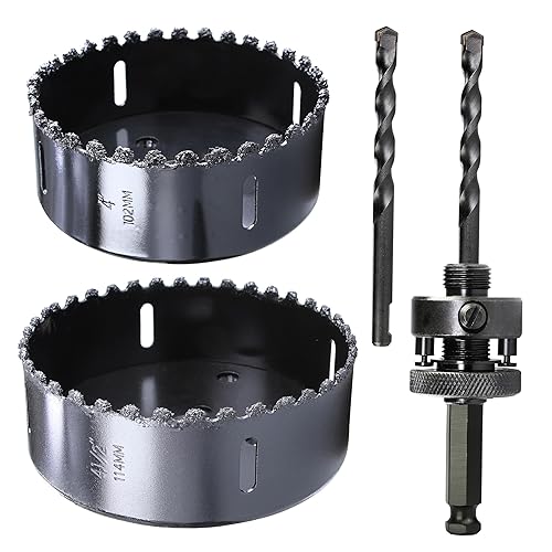 Miniatura 10 de WoWSupM Ladrillo de aire de corte de sierra de grano de carburo de 4 pulgadas, estuco