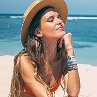 Vista 4 de String Boho Bracelet Ankle Adjustable Beaded Anklets,Handmade Surfer Beach Bracelets,Colorful Braided Bracelets String Rope Anklets Bracelets