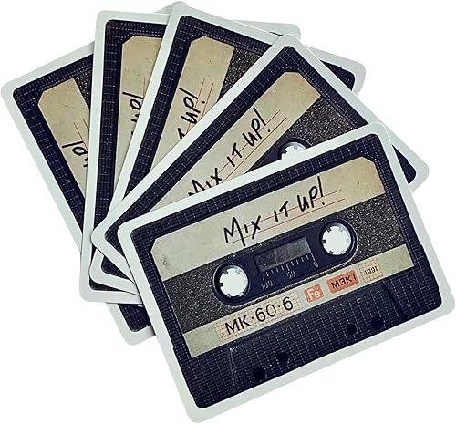 ¡Mix It Up! Cassette Mixtape Juego de cartas Retro Deck Game Night para el amante de la música, cinta mix, gran regalo
