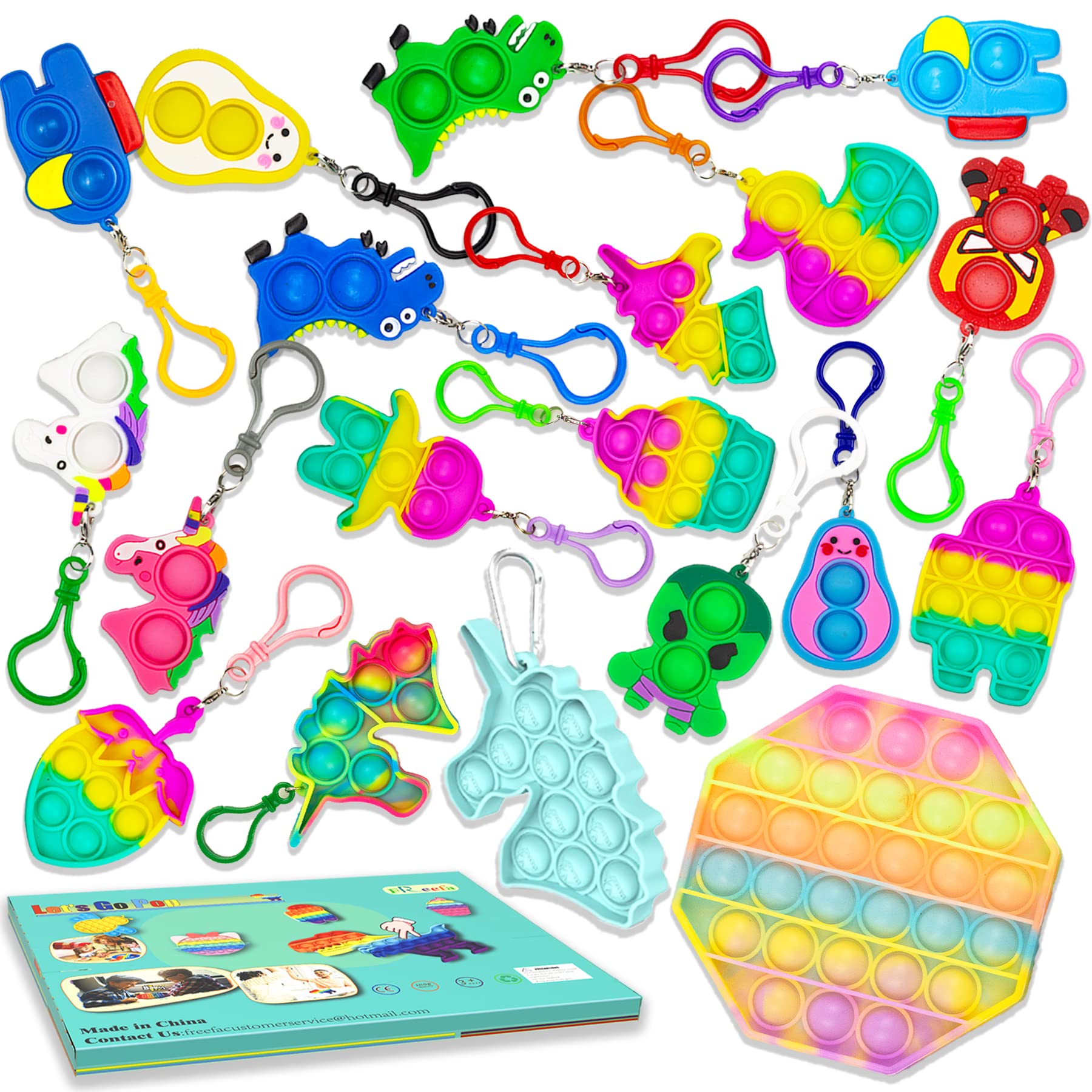 Buy Freefa Pop Purse Fidget Toys Pack Bubble Popit Popper Popping Set