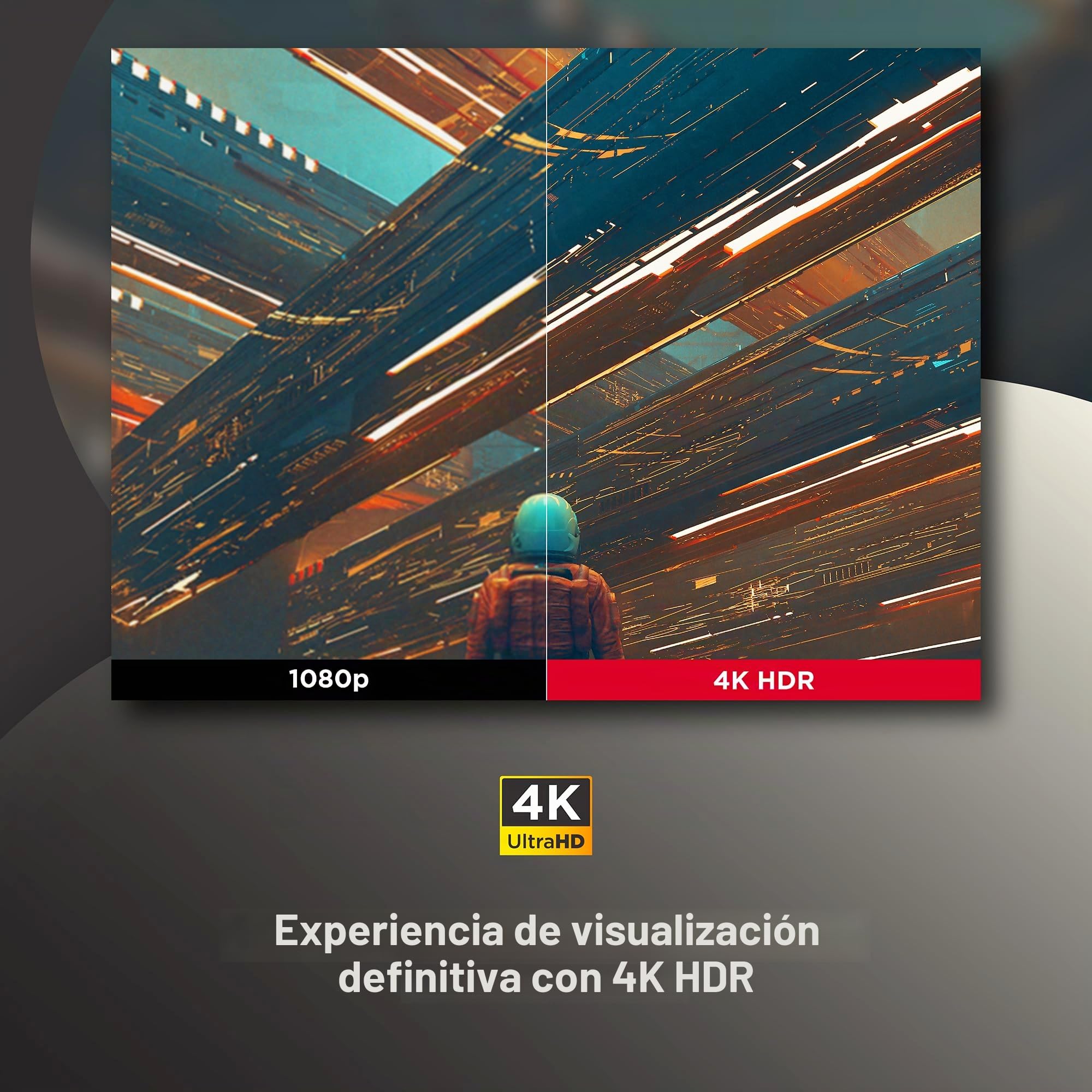 ViewSonic LX750-4K Proyector 4K real con Google TV integrado, 4000 lúmenes ANSI, HDR y HLG, zoom óptico de 1.3X, retardo de entrada de 2.9 ms, Keystone automático H/V, proyector láser para cine en
