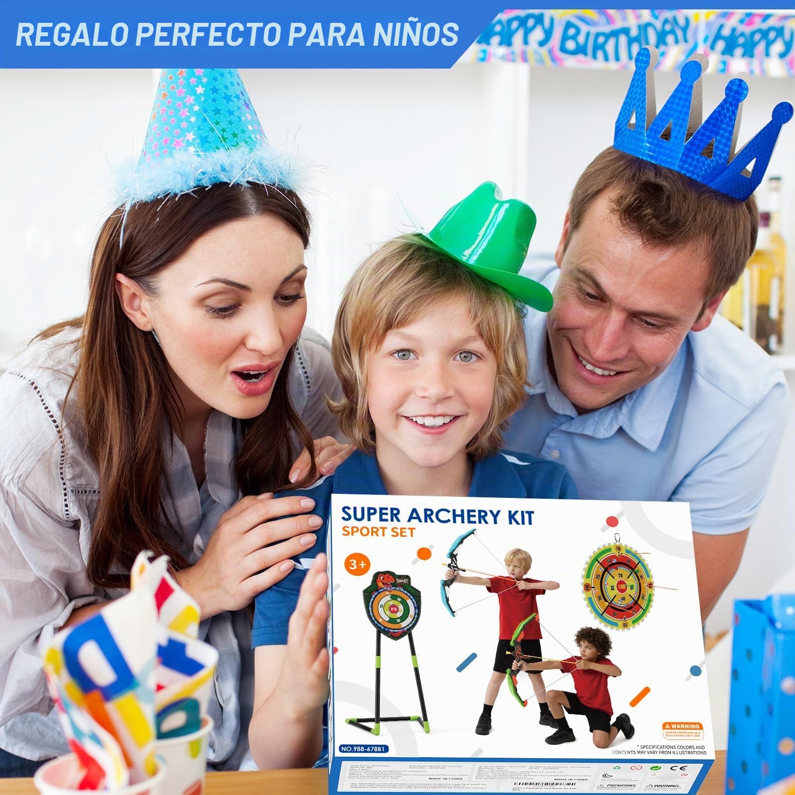 HYES 2 Pack Arco y Flechas con 29" Glow Dart Board, LED Iluminar el Dinosaurio Tiro con Arco con Flechas de Succión, Objetivo de Resplandor, Regalos Juguete para Niños Niñas Interior y Exterior