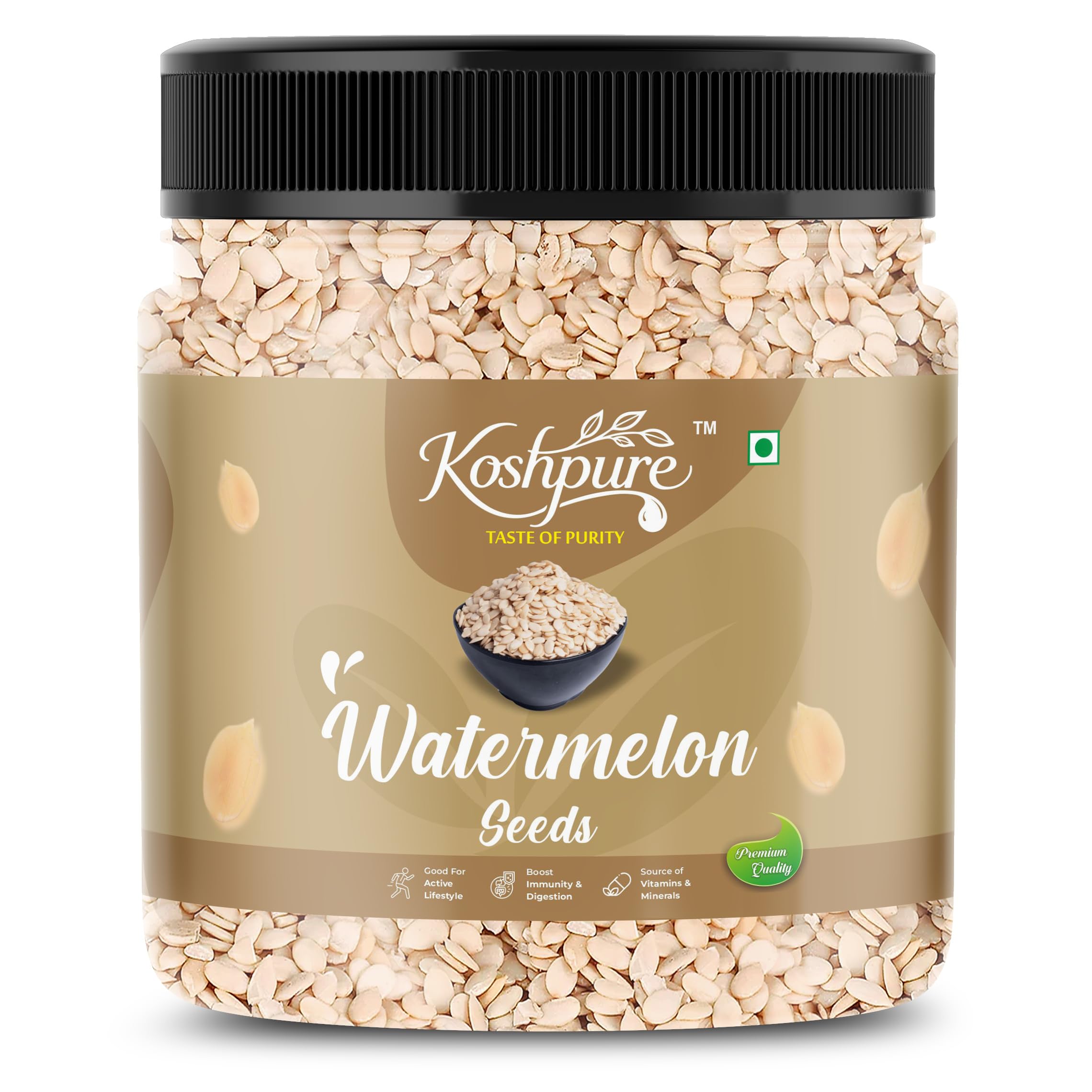 KOSHPURE Watermelon Seeds | High in Protein Magaj Seeds | Tarbuj Beej Rich in Protein, Potassium, Magnesium & Iron | Provides Quick Energy (1kg)-image-47