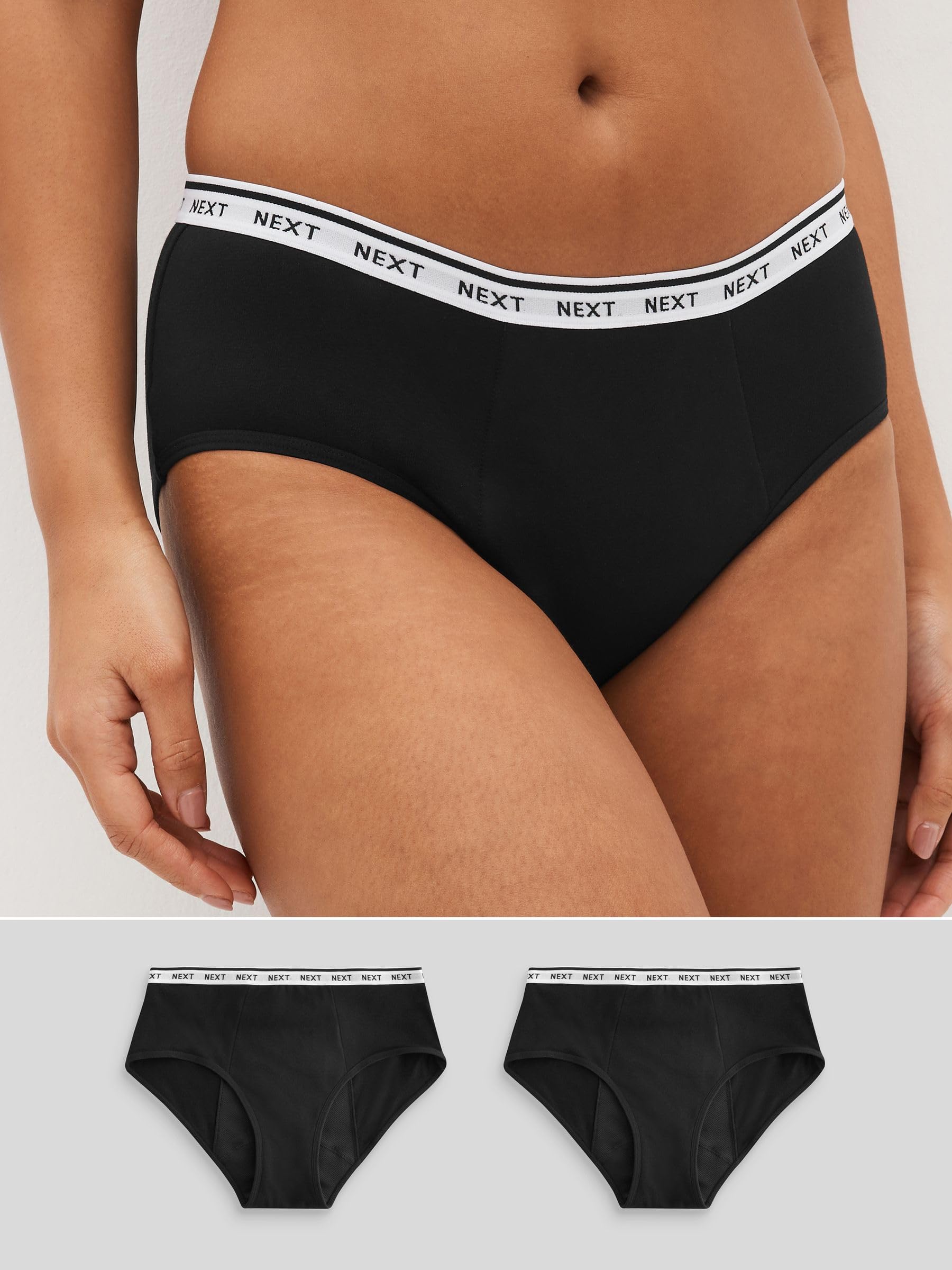 NEXT Mujeres Pack de 2 Braguitas mensuales para Flujo abundante