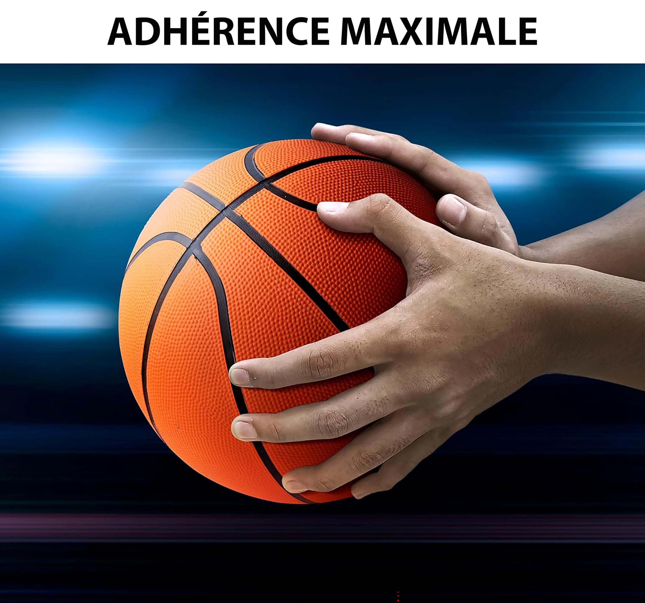 SereneLife Mini Ballon de Basket 7" – Lot de 4 Balles de Rechange en Caoutchouc Résistant, Adhérence Antidérapante, pour Jeu d’Intérieur, Piscine, Plage, Extérieur