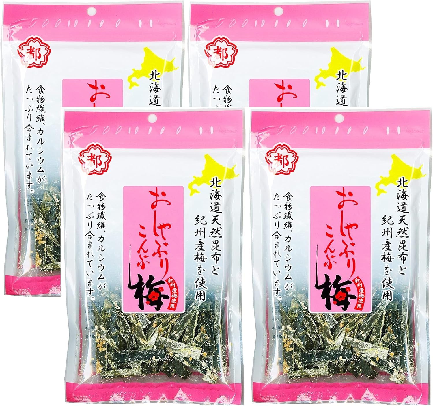 Amazon | 中野物産 おしゃぶり昆布 (4袋, 梅40g) | 中野物産