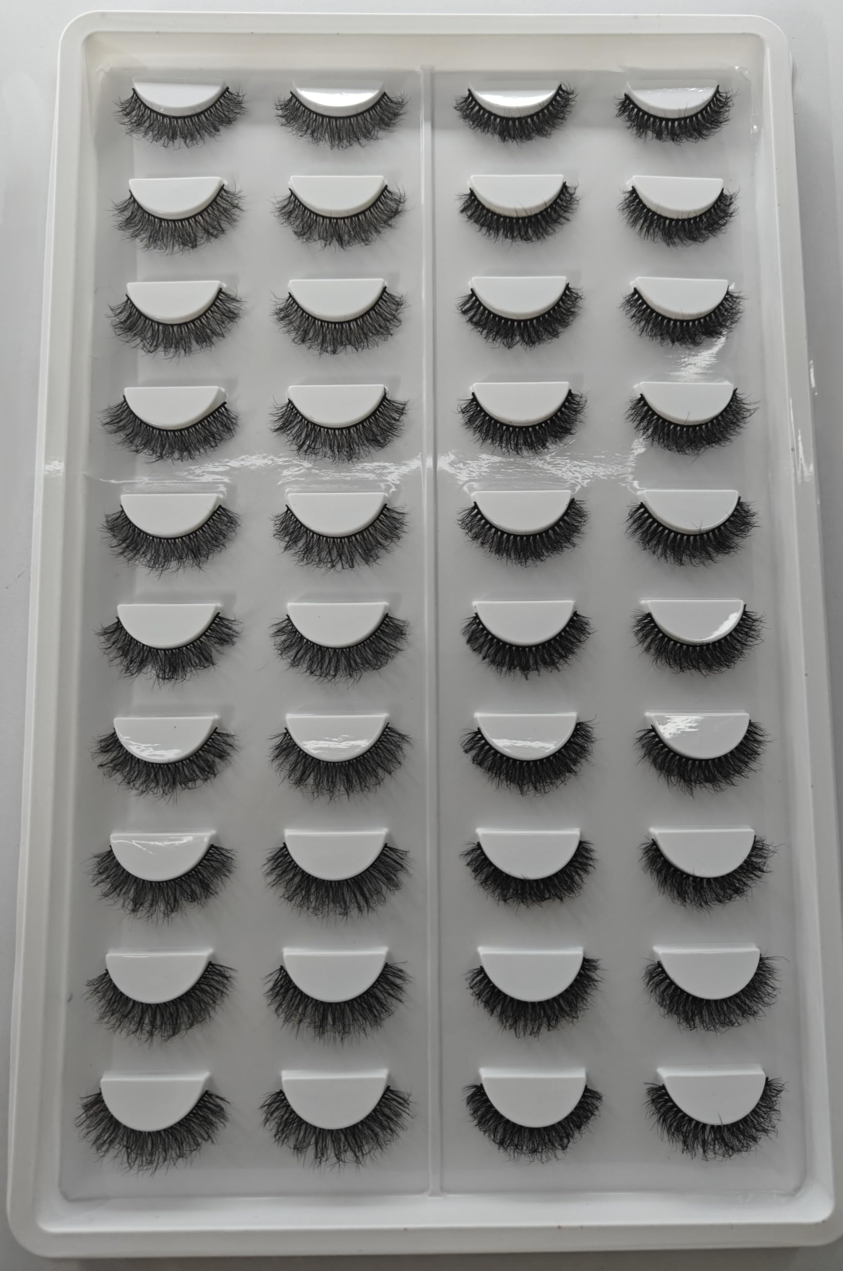 (Fantasy) Luxury Eyelashes Set, Black, Natural Volume, Non irritating,Reusable Lashes, 20 Pairs set + 2 Eyeglitter free-image-13
