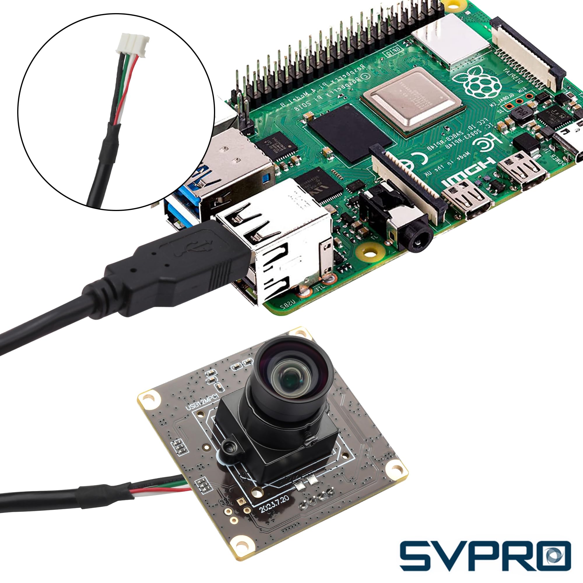 SVPRO Modulo Fotocamera USB Da 12 MP, Fotocamera Lightburn 4K 30 FPS, IMX577, 1080p 120 FPS, Obiettivo M12 Con Messa A Fuoco Manuale, UVC Per Computer, Laptop, Linux, Android