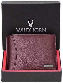 WildHorn unisex-adult Leather Wallet for Men Bi-Fold Wallet