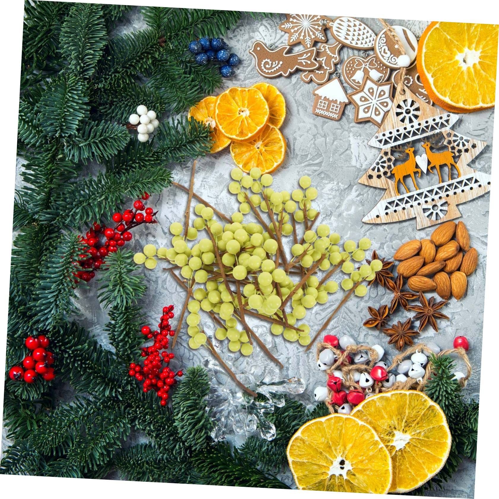 Cabilock 90 Pz bacche artificiali decorazioni natalizie decorazioni invernali Decorazioni per la casa invernali rami di bacche finte arredamento bacca artificiale di natale bacche di Natale