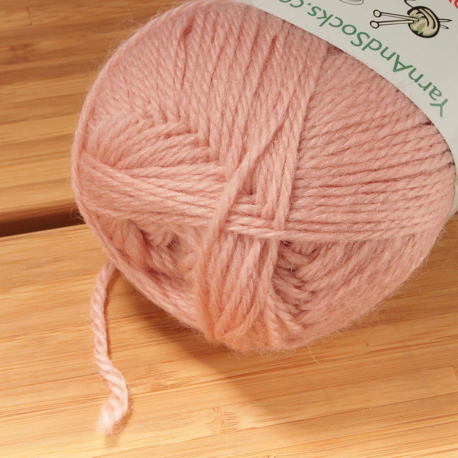 JubileeYarn Snow Blossom Yarn - DK Superwash Wool Yarn - 4 Skein Variety Package