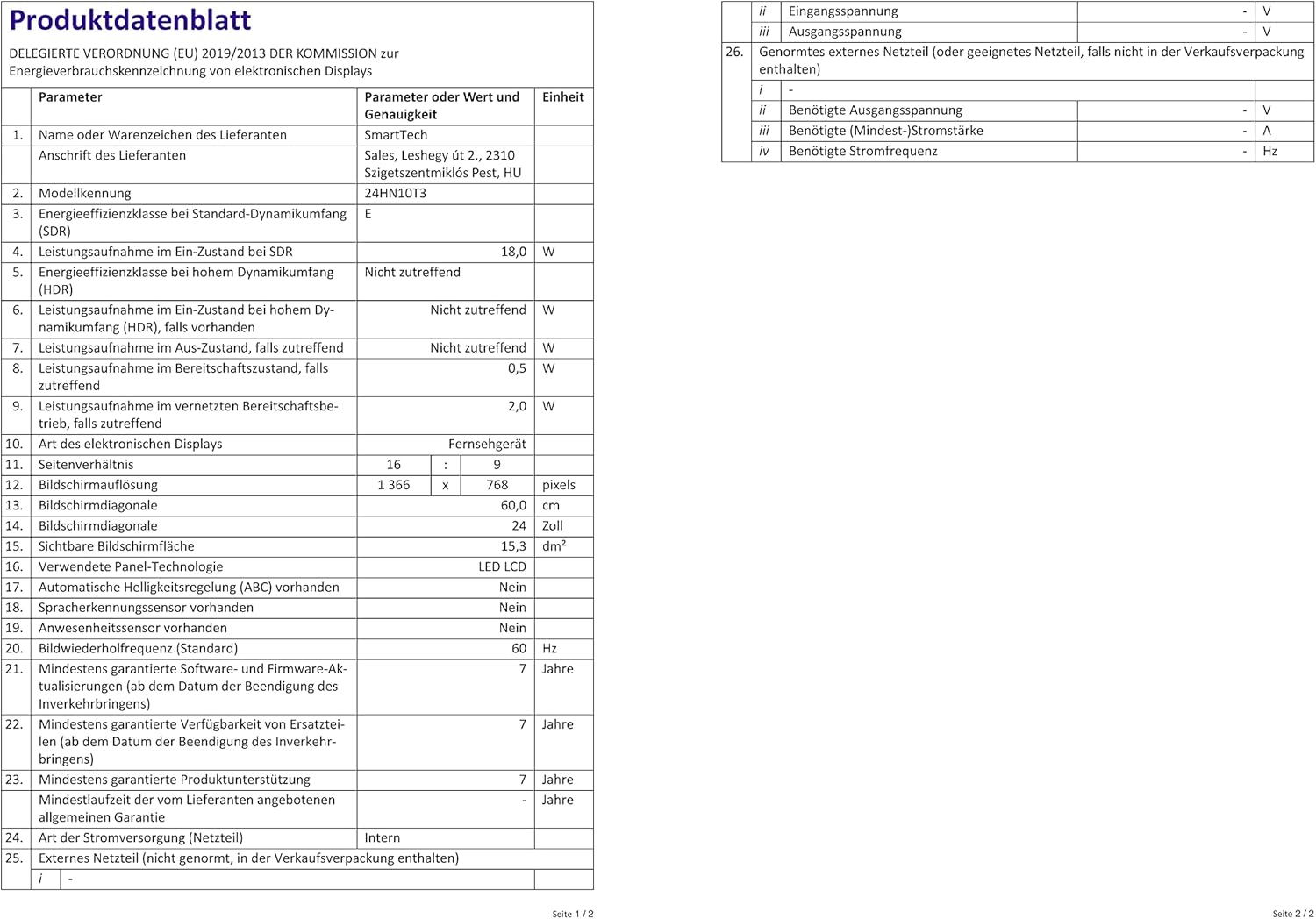 SMART TECH 24HA10T3 - Tv LED 24 pollici HD Android 9.0, Quad Core, 1G/8G, DVB-T2/C/S2, H.265, HDR 10, Dolby Audio, 2T2R Wi-Fi, Bluetooth, Google Assistant, Netflix/YouTube/Prime Video,HbbTV, Nero SMART TECH 24HA10T3 - Tv LED 24 pollici HD Android 9.0, Quad Core, 1G/8G, DVB-T2/C/S2, H.265, HDR 10, Dolby Audio, 2T2R Wi-Fi, Bluetooth, Google Assistant, Netflix/YouTube/Prime Video,HbbTV, Nero