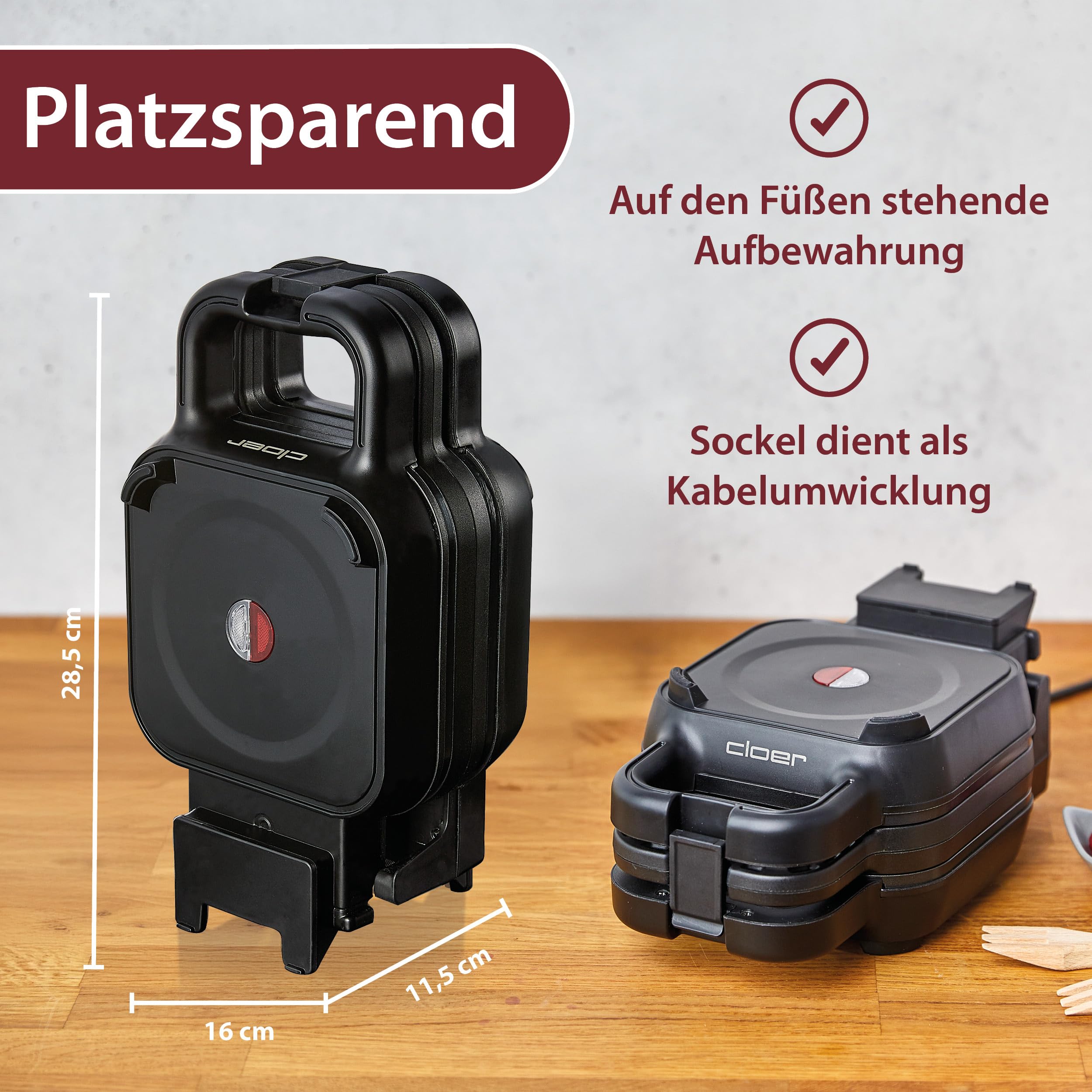 Cloer wafelijzer Piemaker 6150 – Cloer Nederland