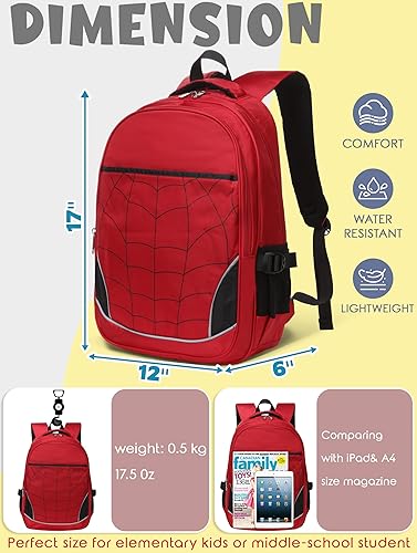Miniatura 2 de BLUEFAIRY Mochila infantil para niños para jardín de infantes, primaria, escuela primaria, bolsas de libros de regreso a clases con grandes