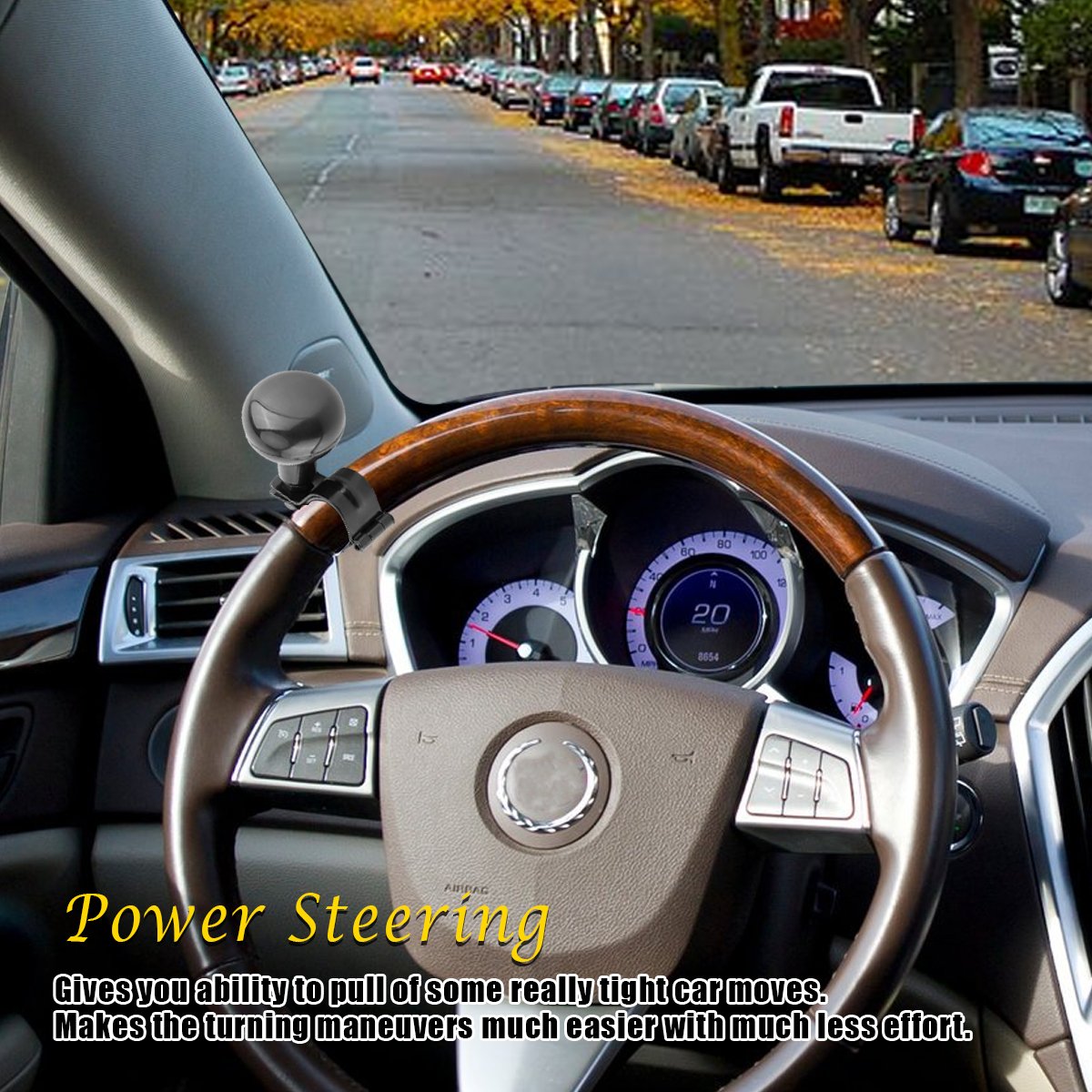 VaygWay Steering Wheel Spinner Knob Car Suicide Handle Knob Ball