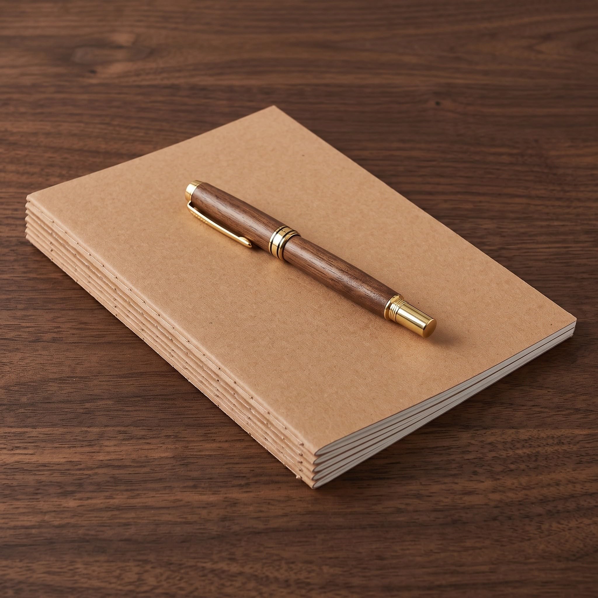 Lurrose 20 quaderni A5 in carta kraft per il ritorno a scuola, confezione multipla, quaderni da disegno senza righe, blocchetti per appunti con copertina in carta kraft per ufficio, studenti e scuola