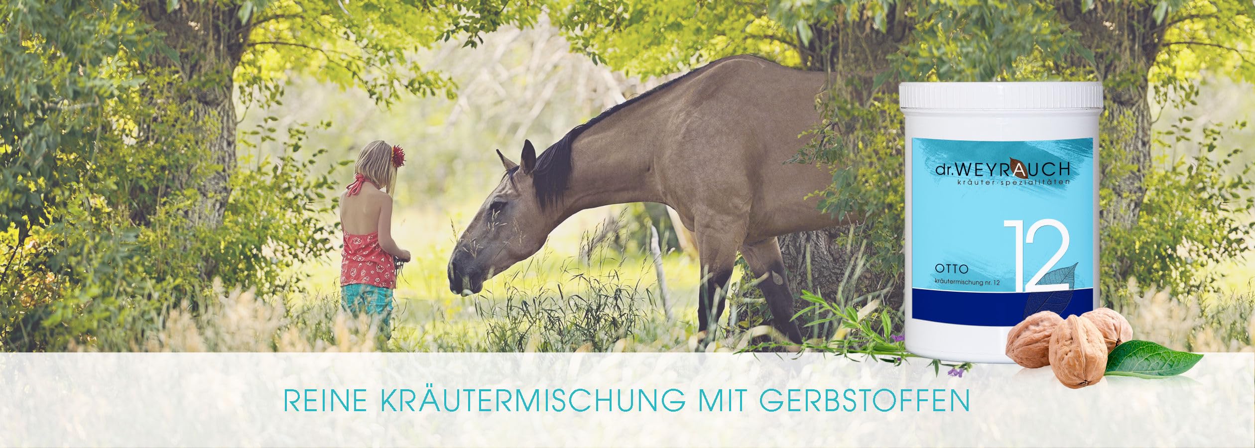 Nr. 12 Otto | Kräutermischung für Pferde | 400 g | Mit Gerbstoffen | Dr. Weyrauch | Ergänzungsfuttermittel | Zur Unterstützung der normalen Verdauungsfunktion | Kräutermischung