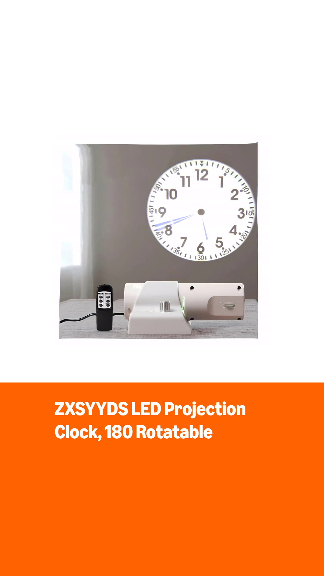 Amazon.com : ZXSYYDS LED Projection Clock, 180 ° Rotatable