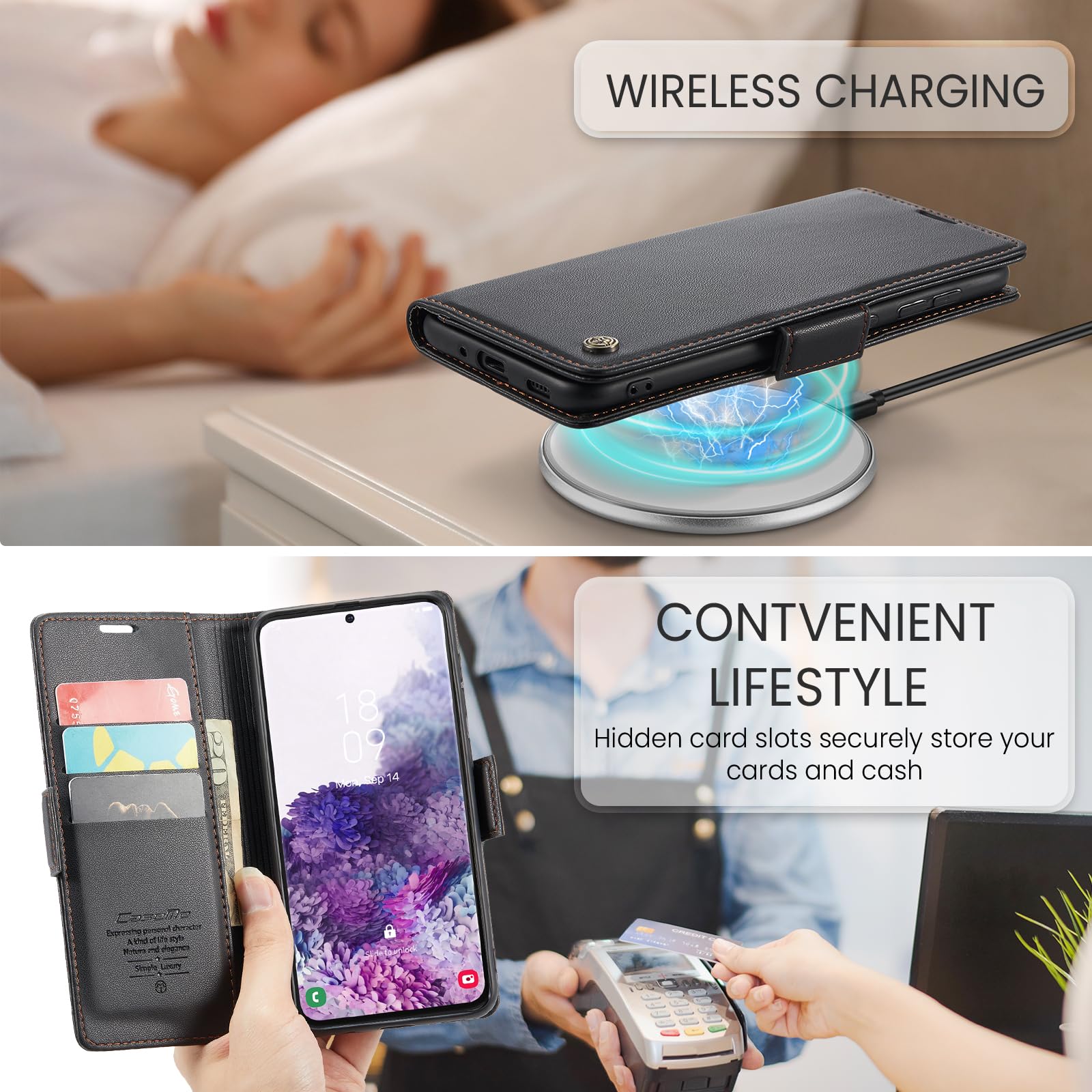 Amazon.com: Samsung Galaxy S20 5G Wallet Case with [RFID Blocking