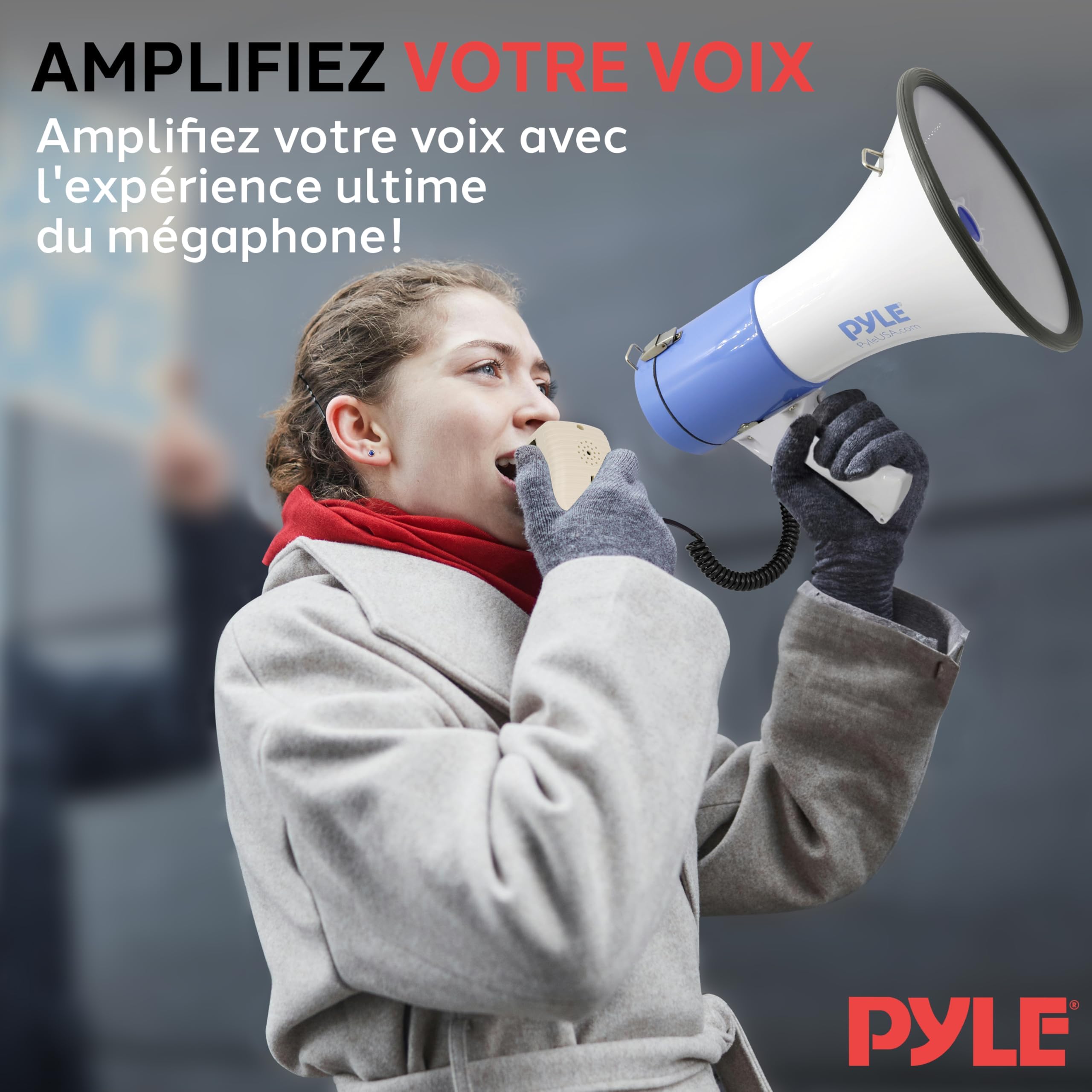 Pyle Piézo - Profesjonalny Megafon Dynamiczny (50 W)