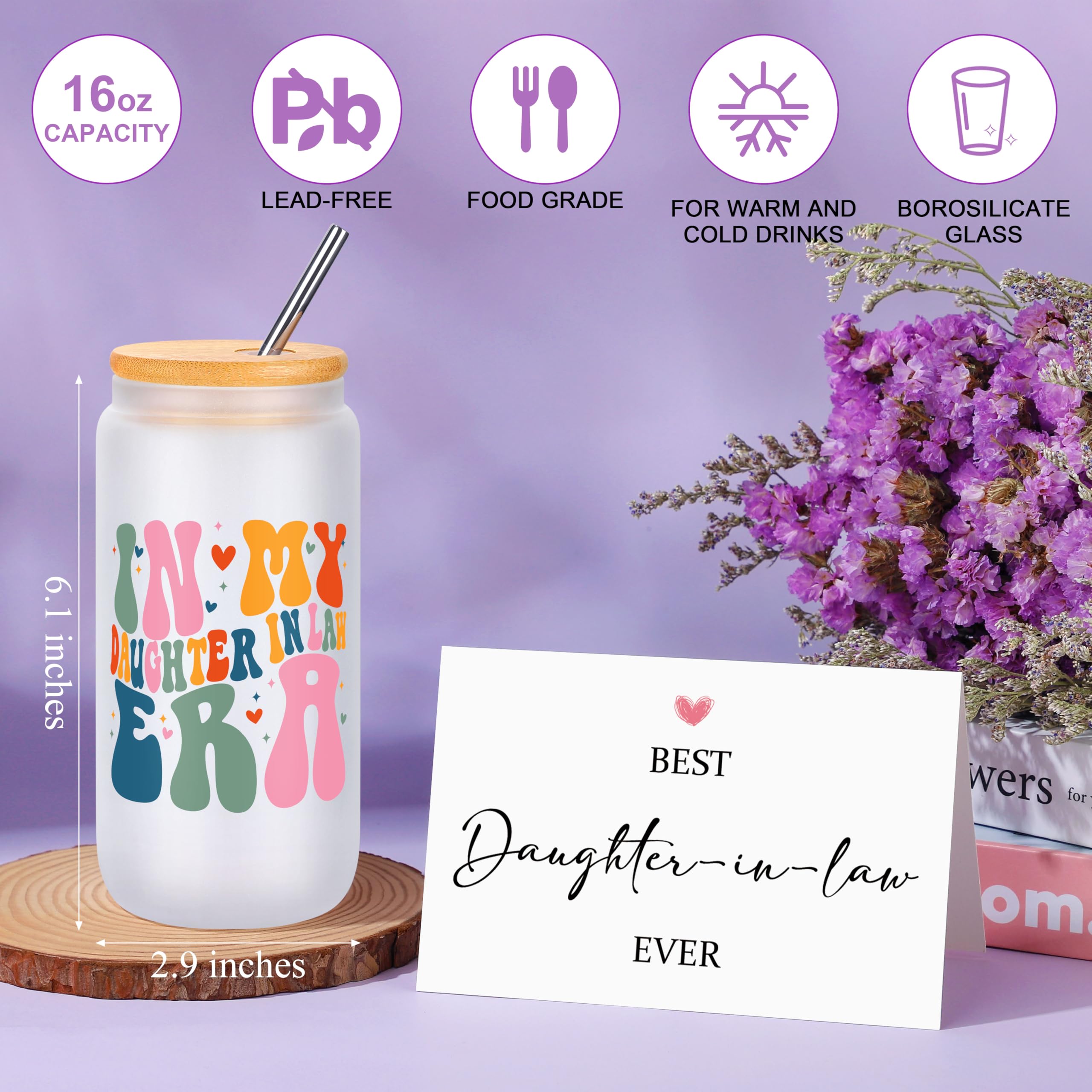 Daughter in Law Gifts, Birthday Christmas Ideas Gifts for Daughter In Law, Mothers Day Birthday Present Basket Set of 6