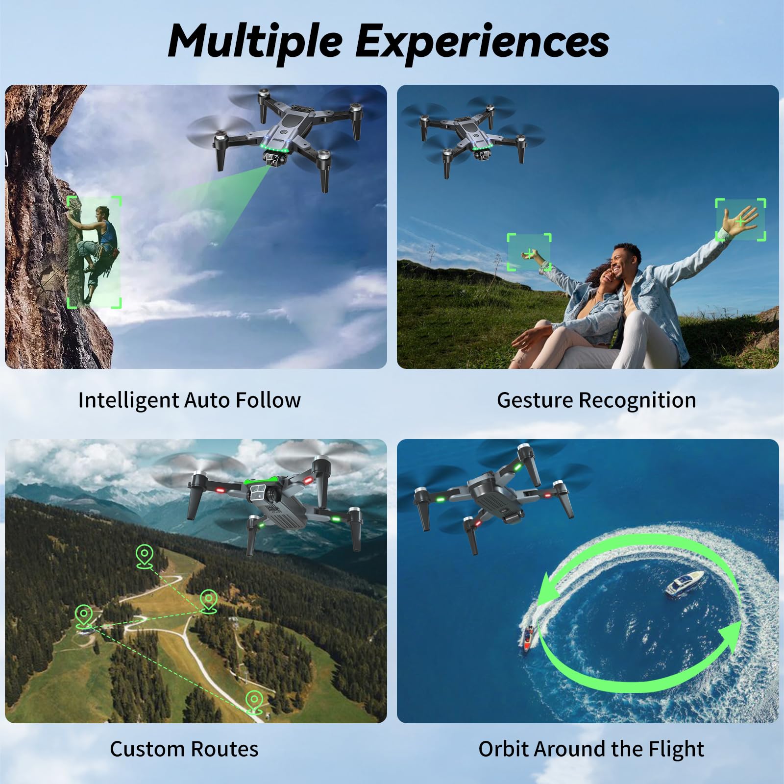 Drone Professionnel HYTOBP S166 - 4 Caméras HD 8K, 3 Batteries, GPS, Moteur Sans Balais Drone Professionnel HYTOBP S166 - 4 Caméras HD 8K, 3 Batteries, GPS, Moteur Sans Balais