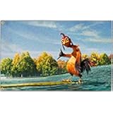 Chicken Flag 3x5 Ft Funny Tapestry Flags for Bedroom Room Guys College Dorm Double Sided Cool Meme Flags Banners for Room Man Cave Wall Art Posters Decor