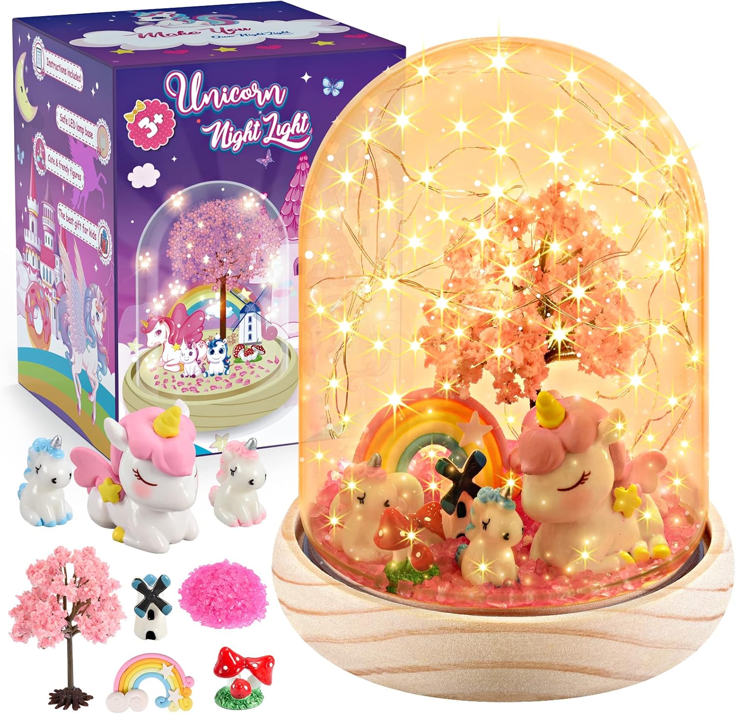 HappyGoLucky Unicorn Gifts For Girls, Art Set Supplies For Kids 3-9