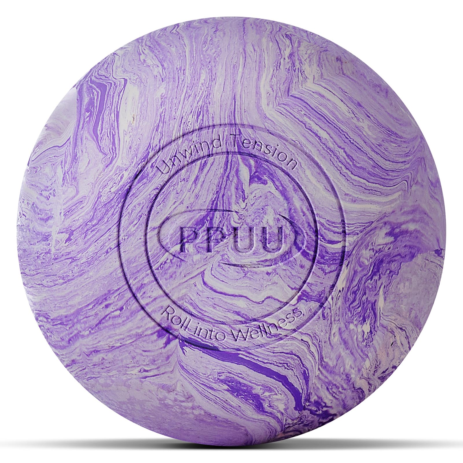 Lacrosse Ball Massage Ball for Myofascial & Trigger Point Release, Muscle Knots, Yoga Therapy – Improves Joint Mobility & Relieves Pain – Back, Neck, Plantar Fascia, HIPS – 2.5-Inch Purple Rubber