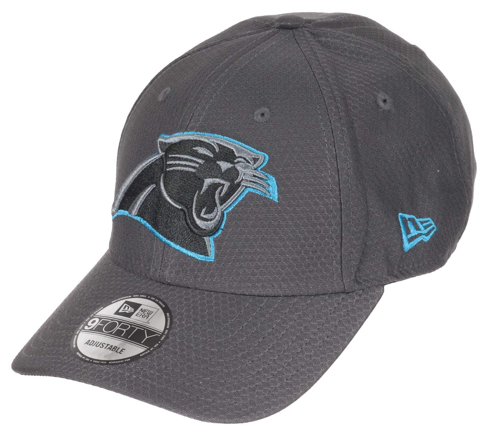 New Era Unisex Panthers-Graphite Carolina Panthers Nfl Hex Era 9Forty Adjustable Cap One-Size