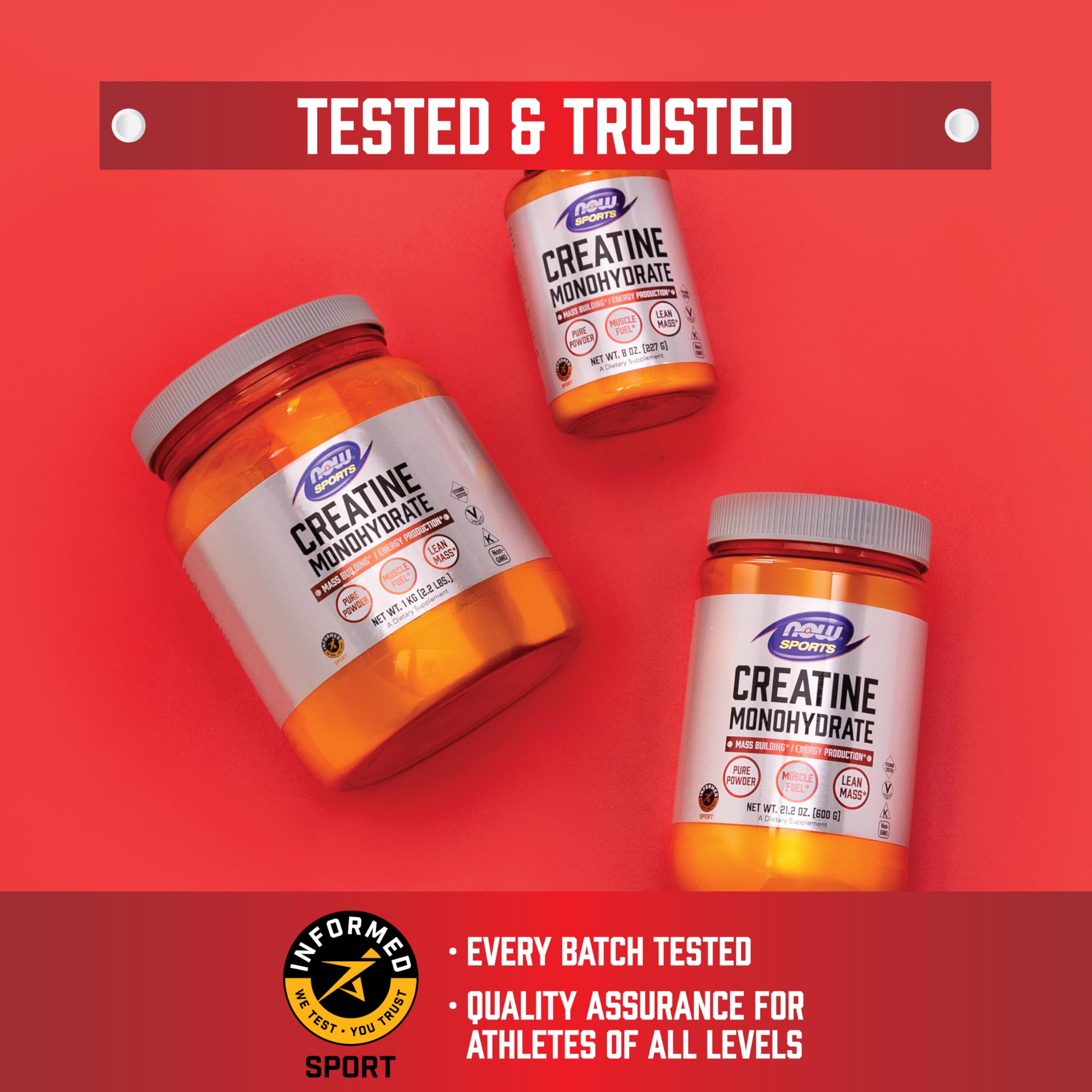 Now Sports, Creatine Monohydrate 750 mg, Muscel Fuel*, 240 Veg Caps — Amazon image 7