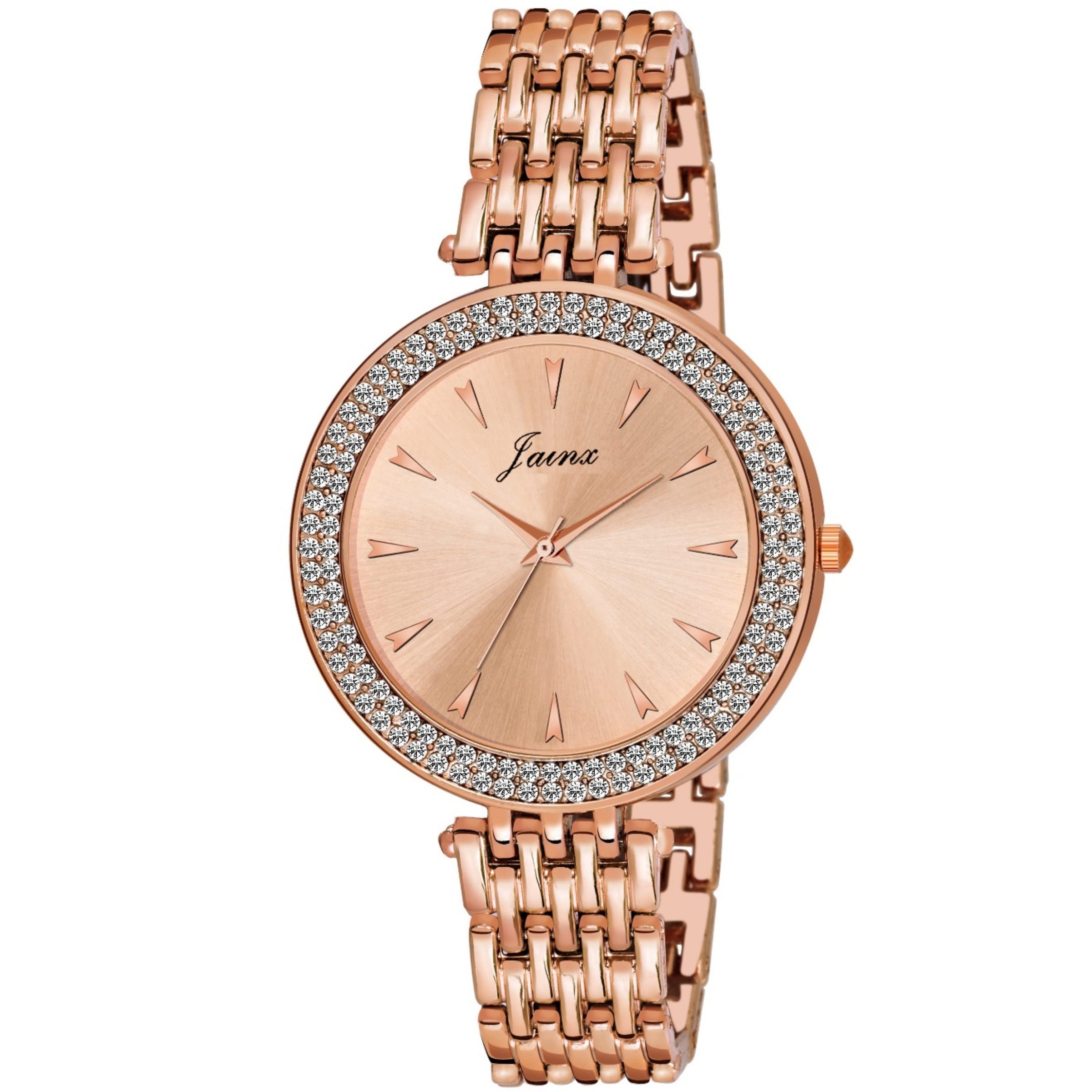 jainx Rose Gold Bracelet Chain Analog Wrist Watch for Women - JW677 (B09Q8J1WSF) Amazon Price History, Amazon Price Tracker
