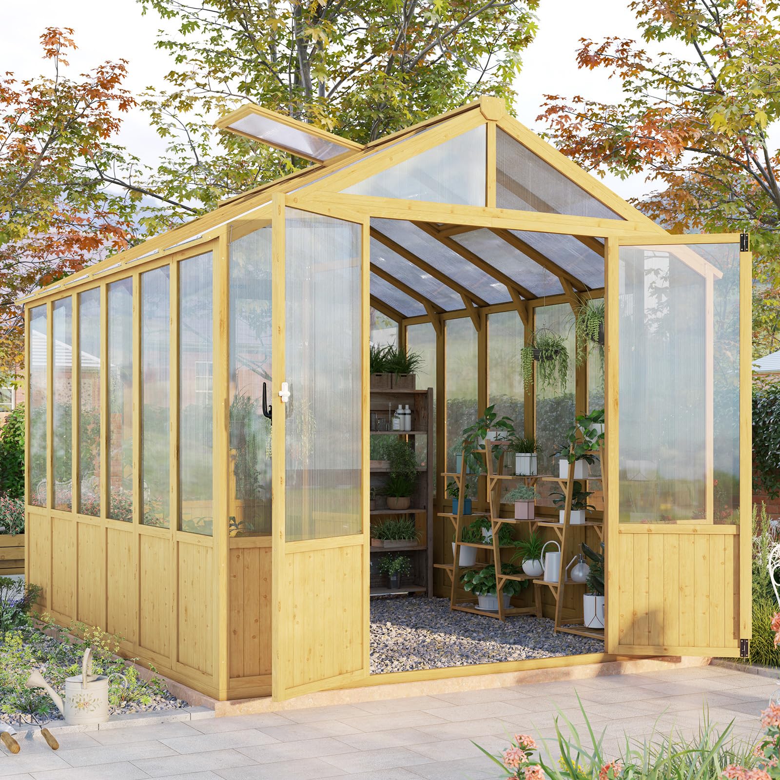 Jocisland 8x9.5x7.5FT Wooden