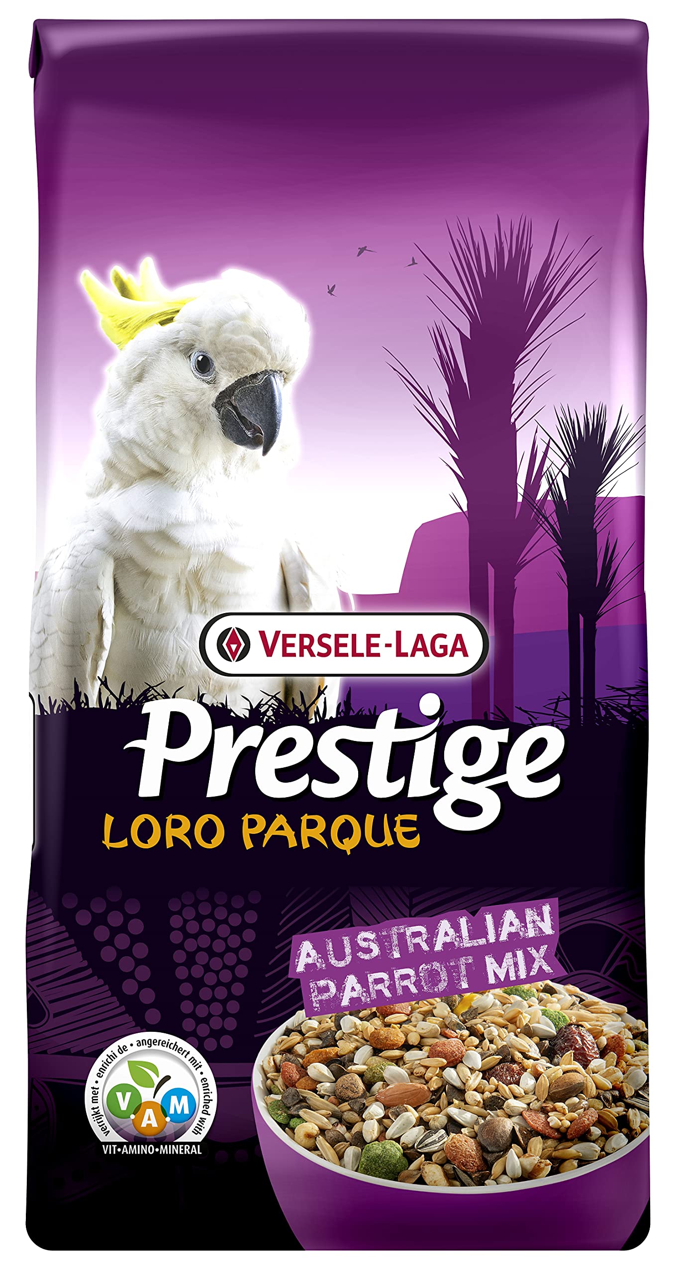 VERSELE-LAGA - Prestige Loro Parque Australian Parrot Mix - Mélange de Graines Enrichi, Complet et Varié 15kg